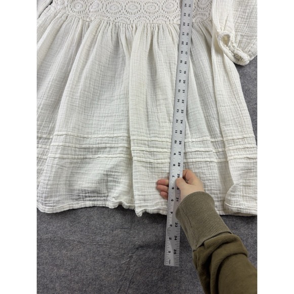 Sanctuary Women's L Swing Mini Dress Puff Sleeve Boho Cottagecore Coastal $139 - Picture 3 of 9